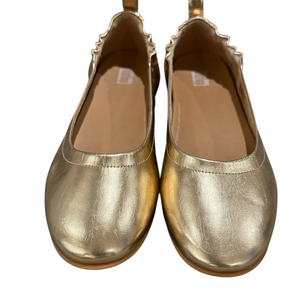 Fitflop Rose Gold Allegro Ballet Flat NWOB Size 8 - Picture 2 of 8
